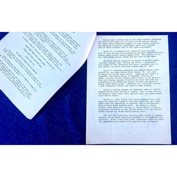 Apollo 11 NASA Technical Document | Goddard Moon Mission Timeline + Diagrams - Picture 3 of 16
